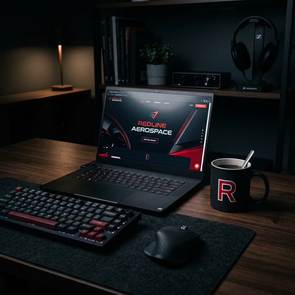 Yash Bajpai Desk Setup Mockup